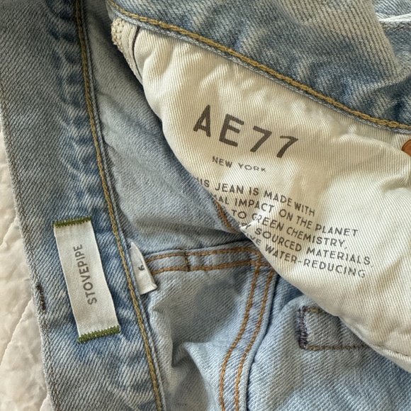 American Eagle Women’s AE77 Premium Stovepipe Jean Size 6 Short Pre-Loved - Picture 2 of 6